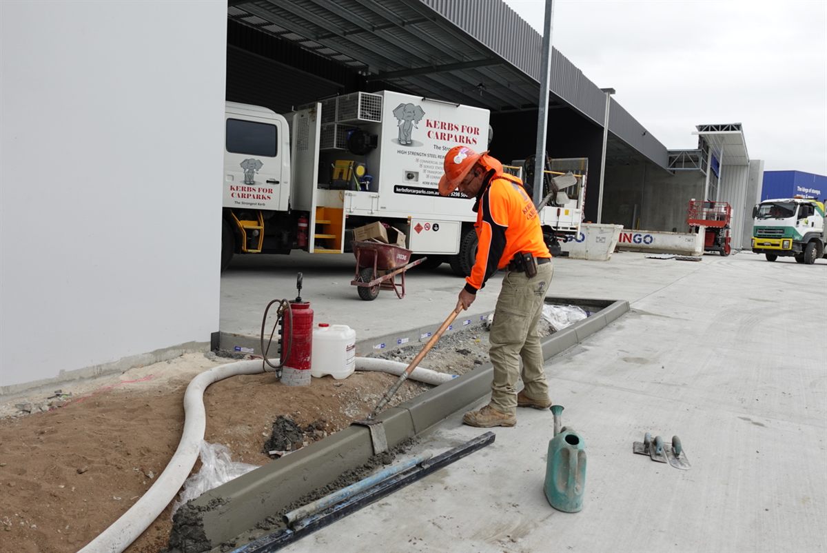 Kerbs For Carparks commercial concrete kerbing project photo 22
