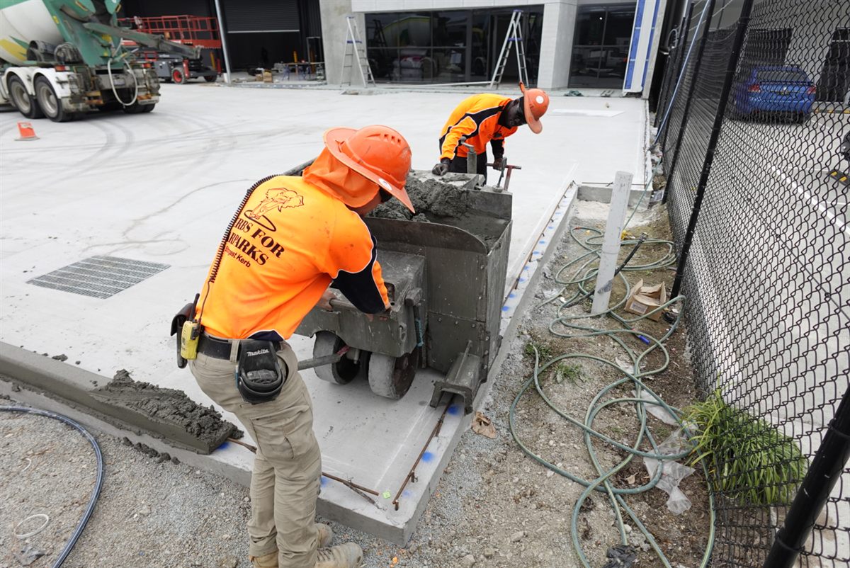 Kerbs For Carparks commercial concrete kerbing project photo 24