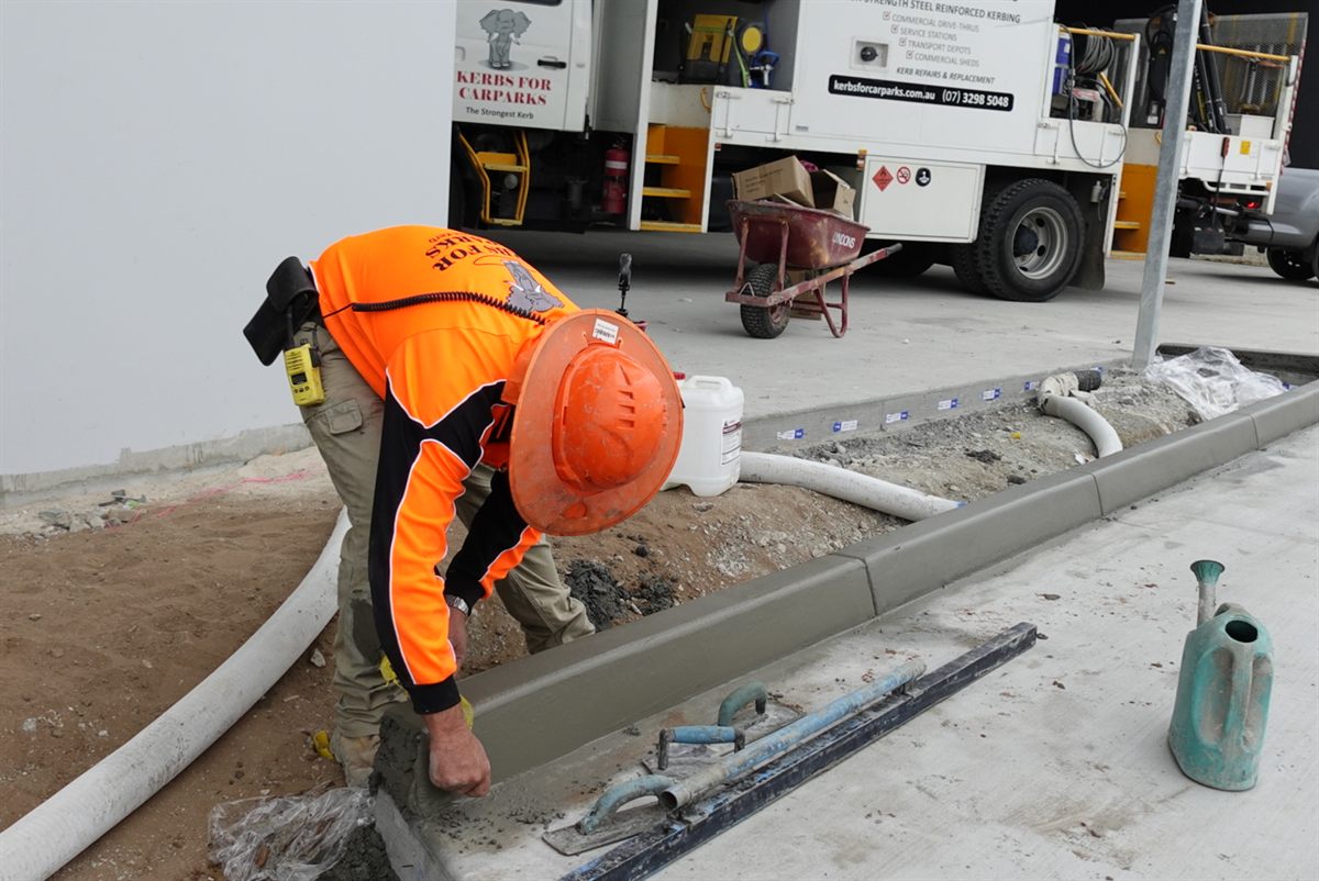 Kerbs For Carparks commercial concrete kerbing project photo 33
