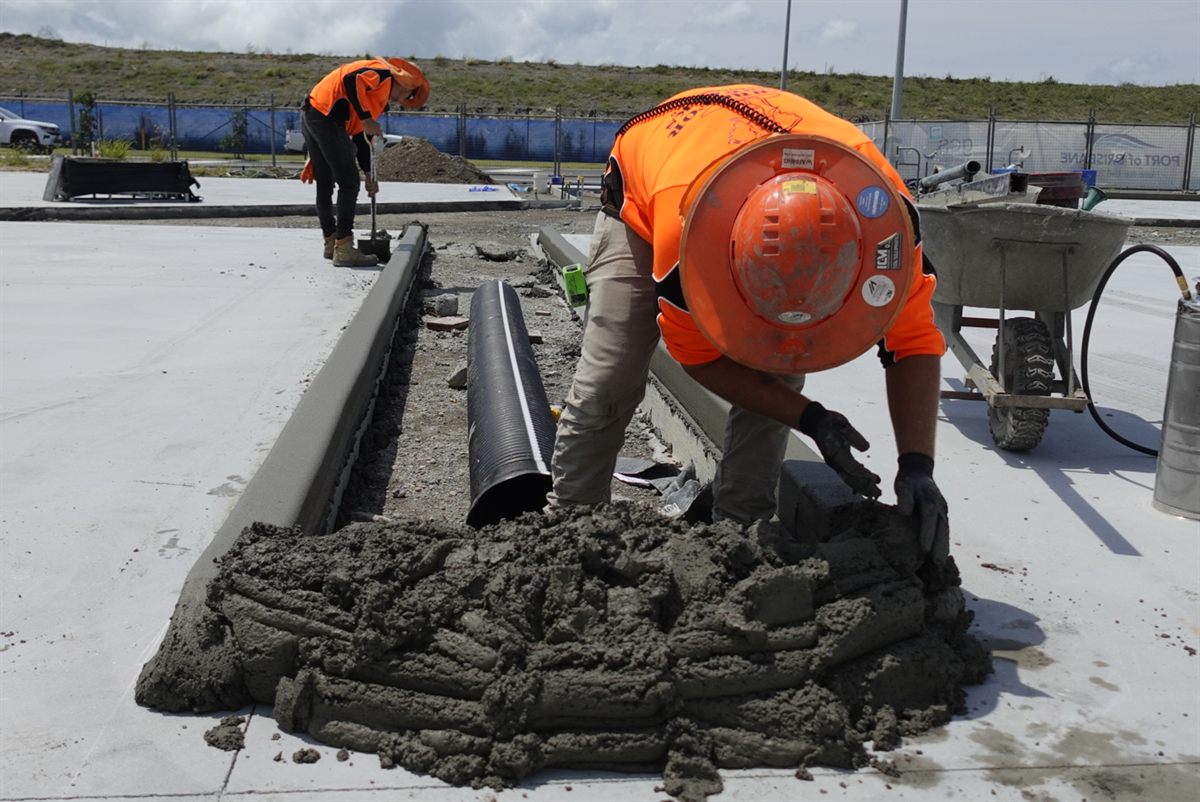 Kerbs For Carparks commercial concrete kerbing project photo 81
