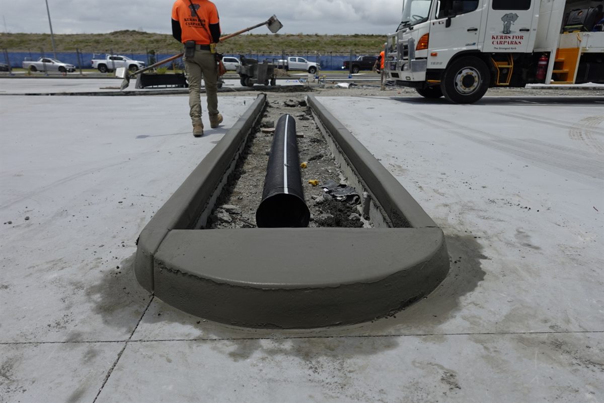 Kerbs For Carparks commercial concrete kerbing project photo 85