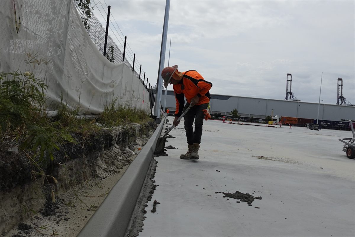 Kerbs For Carparks commercial concrete kerbing project photo 90