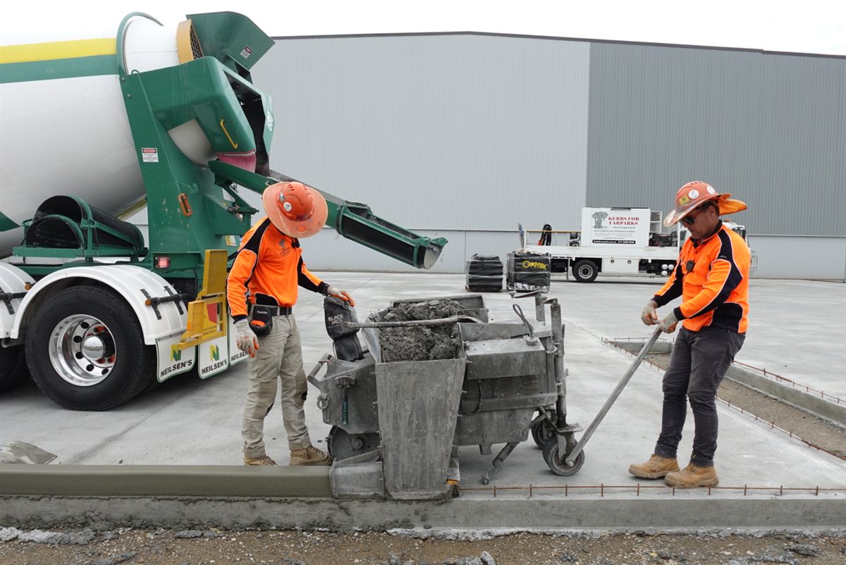 Kerbs For Carparks commercial concrete kerbing project photo 98