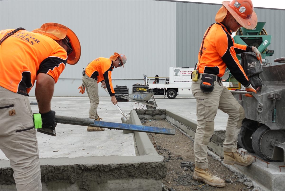 Kerbs For Carparks commercial concrete kerbing project photo 101
