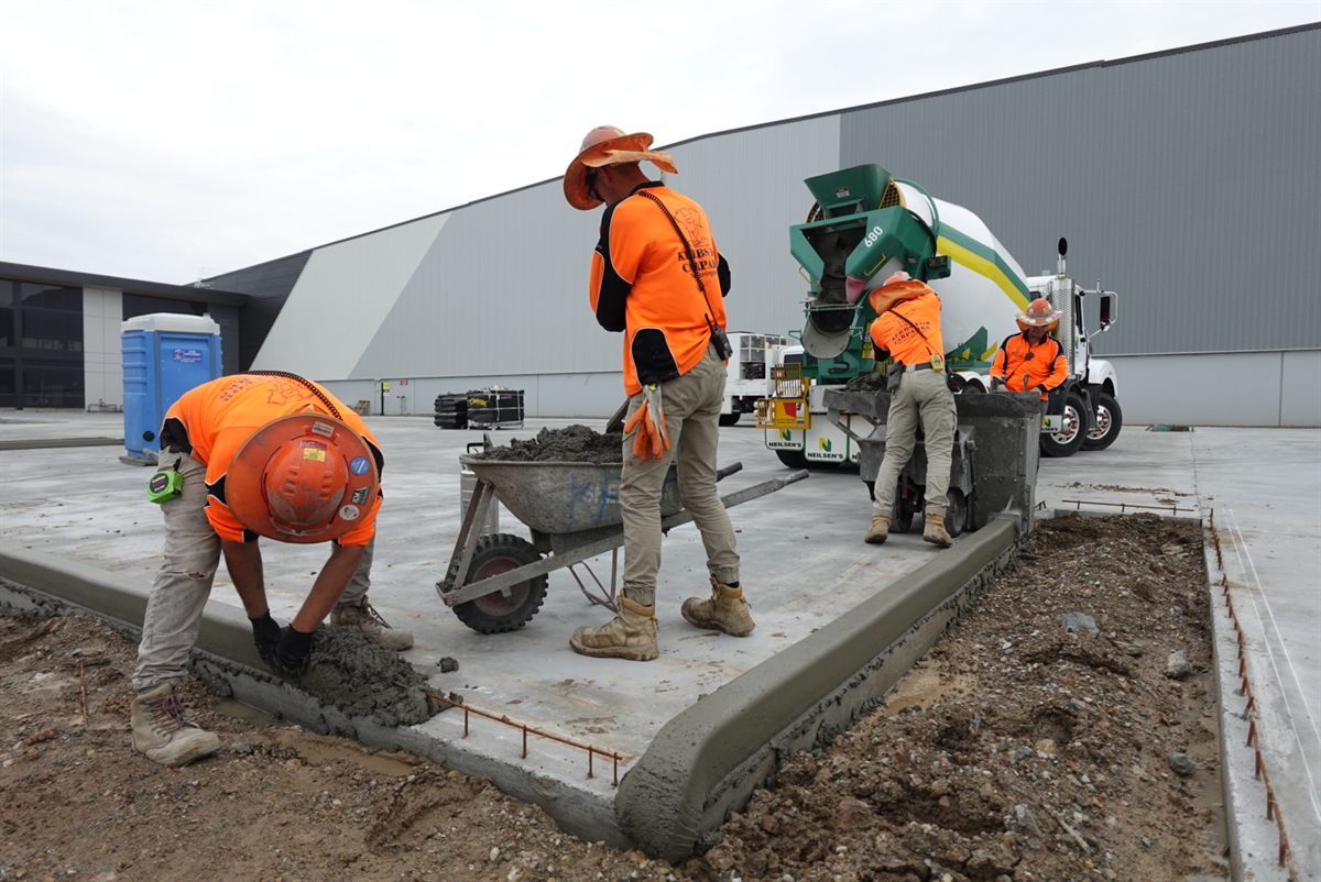 Kerbs For Carparks commercial concrete kerbing project photo 110